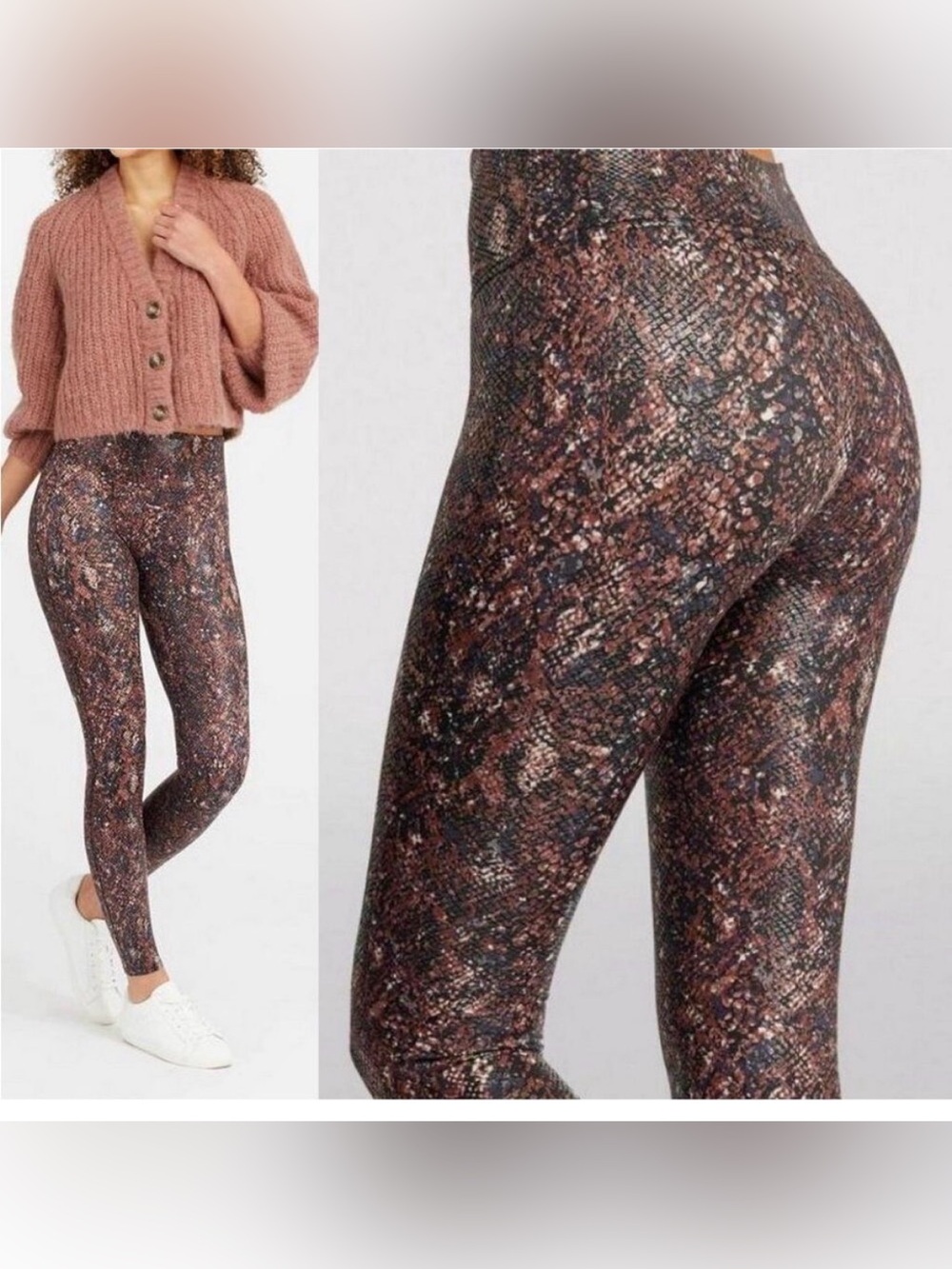 Spanx animal print leggings